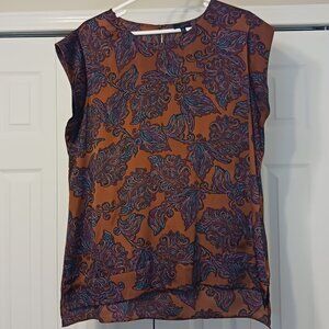 #242 3/$18 - The Limited Brown/Black Short Sleeve Top Size XL